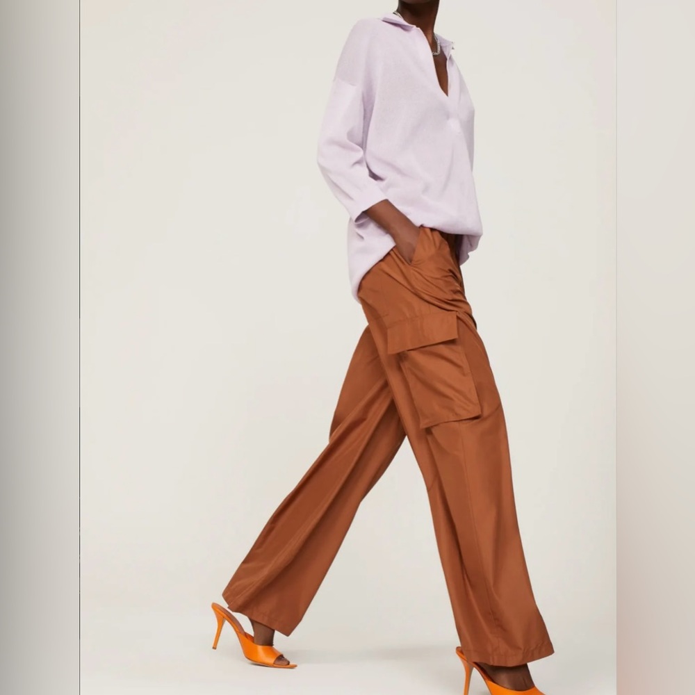 TIBI Italian wide leg pants